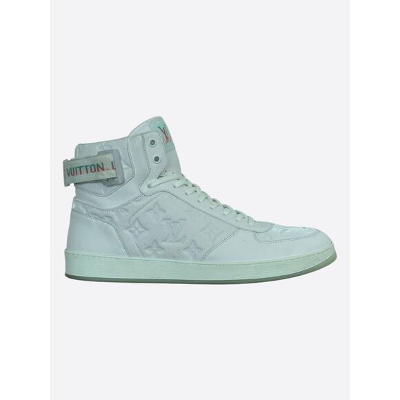 Louis Vuitton White Monogram Rivoli High Top Sneakers